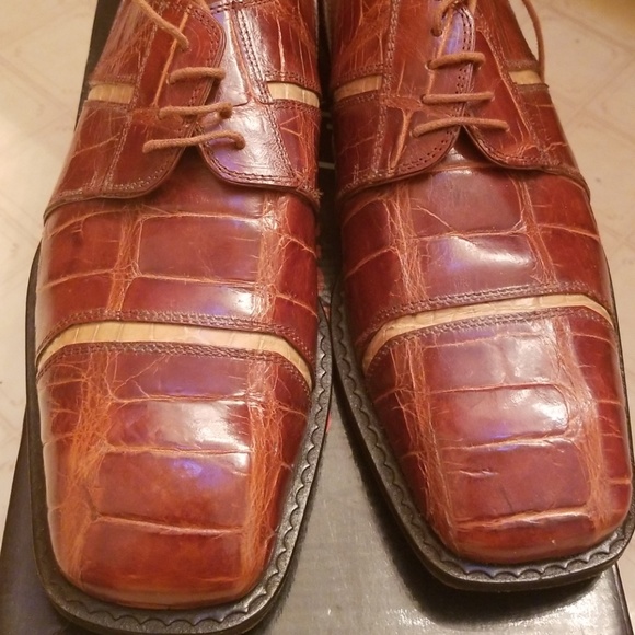 slick exotica alligator shoes